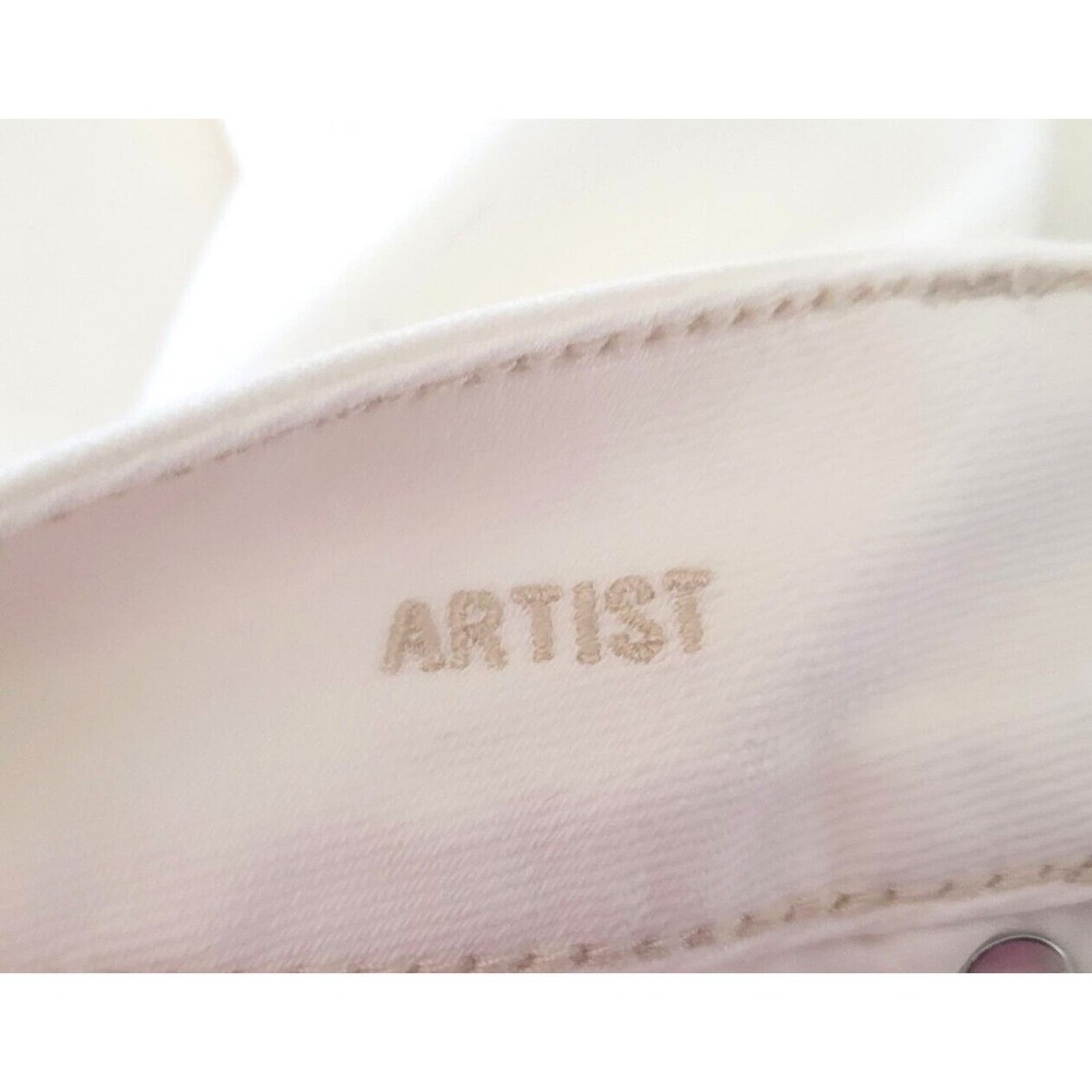 American Eagle Stretch Artist Straight Leg Jeans Womens Size 0 White Flap Pocket - Picture 8 of 9